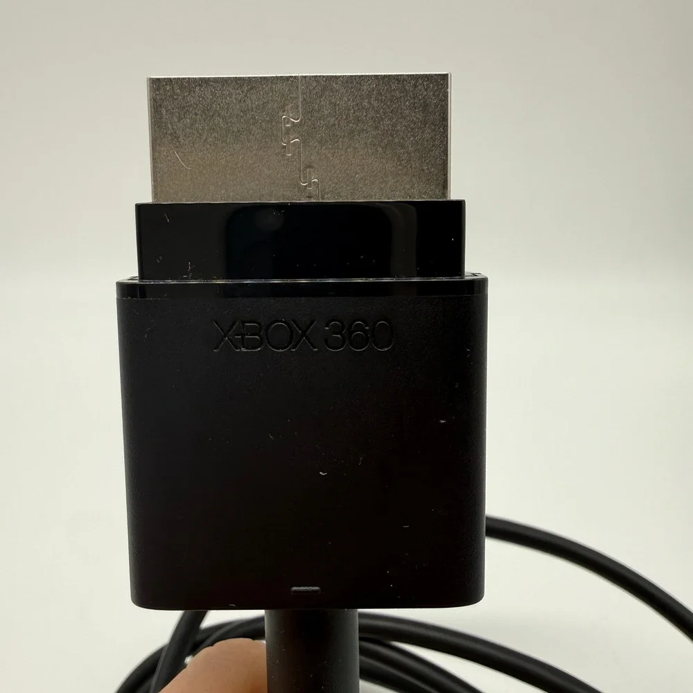 Microsoft Xbox 360 Composite AV Cable OEM Black X821376-002 RCA Audio Video